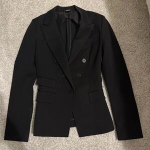Express Black Double-Breasted Blazer